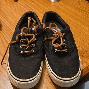 Sperry Black and Brown Boat Shoes